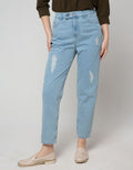 Nevada Denim Long Pants Mom Destroy 