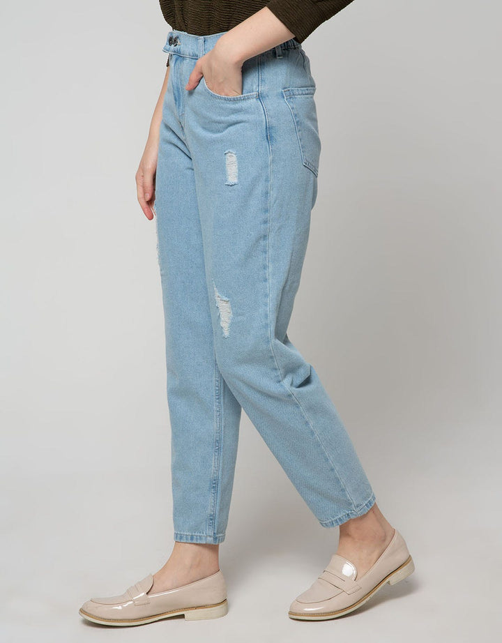Nevada Denim Long Pants Mom Destroy 