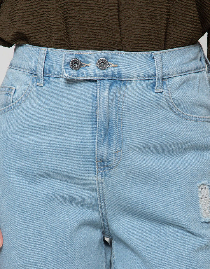 Nevada Denim Long Pants Mom Destroy 