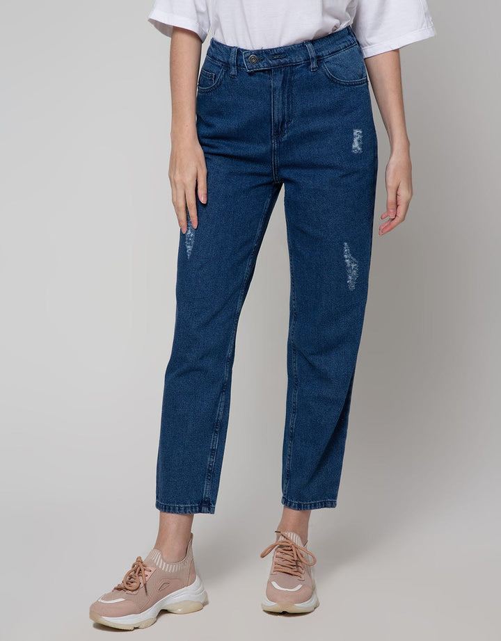 Nevada Denim Long Pants Mom Destroy 