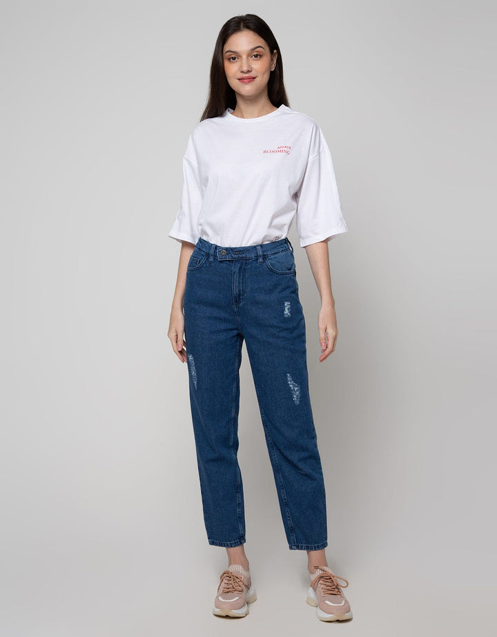 Nevada Denim Long Pants Mom Destroy 