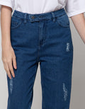 Nevada Denim Long Pants Mom Destroy 