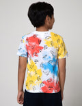 Little M Short Sleeve T-Shirt Tie Dye Dino Moving