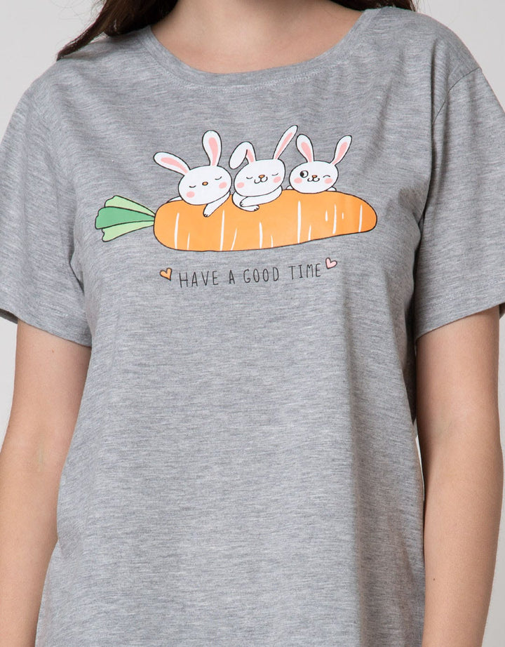 Nevada Short Sleeve T-Shirt Print Bunny Have A Good Time