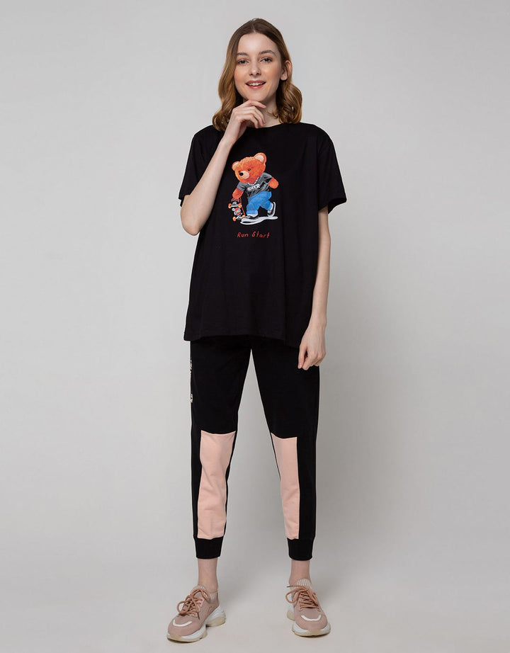 Nevada Short Sleeve T-Shirt Solid Tenceel Oversized Skater Bear