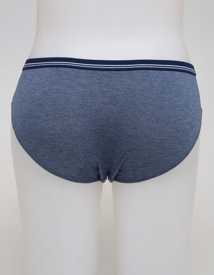 Nevada Mini Briefs Misty Blue Elastic Stripe