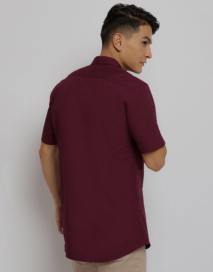 Hassenda Janu Maroon Shirt