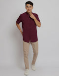 Hassenda Janu Maroon Shirt