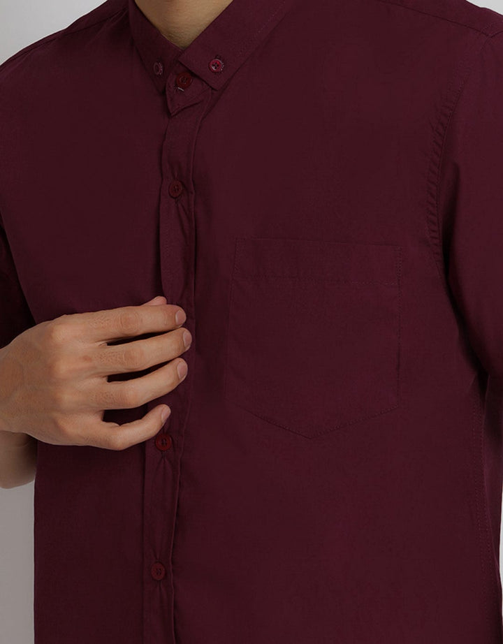 Hassenda Janu Maroon Shirt