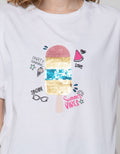 Nevada Short Sleeve T-Shirt Sequin Summer Ice Cream