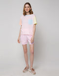 Nevada Short Sleeve T-Shirt Colorblocking W Pocket