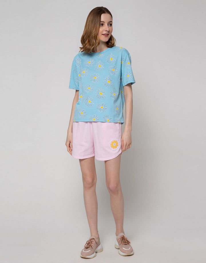 Nevada Short Sleeve T-Shirt Daisy Flower