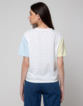 Nevada Short Sleeve T-Shirt Colorblocking Checked