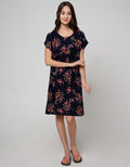 St. Yves Short Sleeve Midi Dress Soft Alamanda
