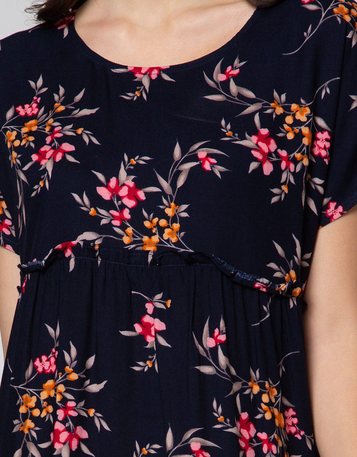St. Yves Short Sleeve Midi Dress Soft Alamanda