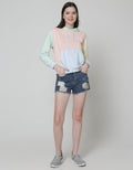 Nevada Sweatshirt Solid Colorblocking