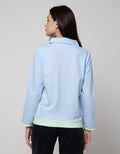 Nevada Sweatshirt Polo Neck Cut And Sew