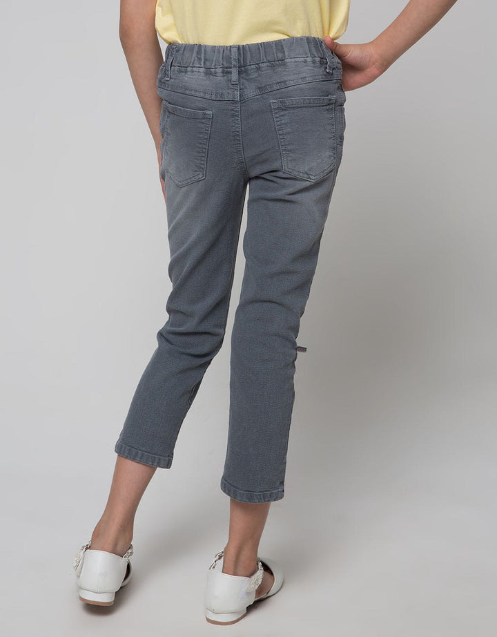 Little M Long Pants Jeggings Denim Bunny Applique