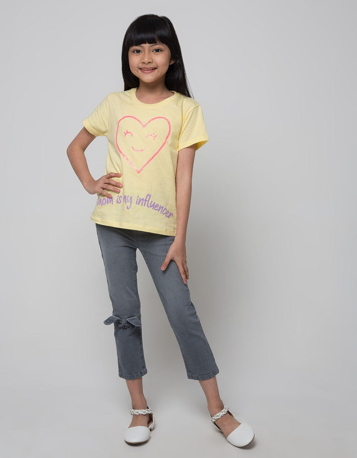 Little M Long Pants Jeggings Denim Bunny Applique