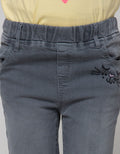 Little M Long Pants Jeggings Denim Bunny Applique