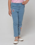 Little M Denim Long Pants Jegging Aplikasi Unicorn