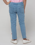 Little M Denim Long Pants Jegging Aplikasi Unicorn