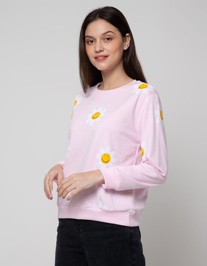 Nevada Sweatshirt Daisy Flower Smile