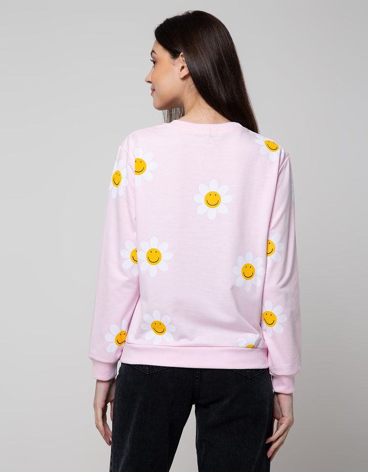 Nevada Sweatshirt Daisy Flower Smile