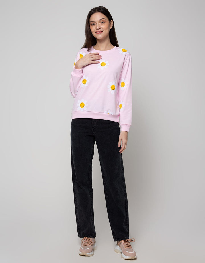 Nevada Sweatshirt Daisy Flower Smile
