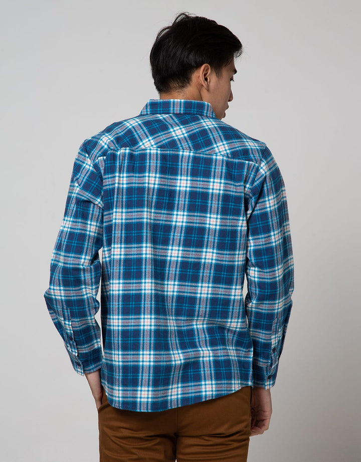 Nevada Long Sleeve Casual Shirt Checked Flannel