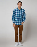 Nevada Long Sleeve Casual Shirt Checked Flannel