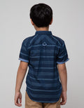 Nevada Short Sleeve Shirt Print Stripe Yarn Dyed