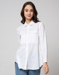 Lois Girl Cotton Plain Shirt