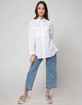 Lois Girl Cotton Plain Shirt