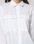 Lois Girl Cotton Plain Shirt