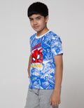 Marvel Spiderman Print Cartoon Beyond Short Sleeve T-Shirt