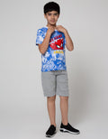 Marvel Spiderman Print Cartoon Beyond Short Sleeve T-Shirt