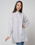 Nevada Long Sleeve Shirt Stripe Cotton Long