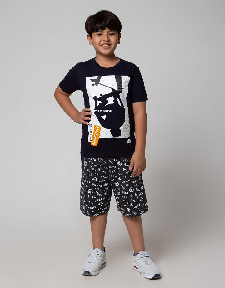 Aero Grafity Nauttical Boys Shorts
