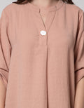 St. Yves Long Sleeve Blouse 78 Long Top Crepe Ceramic