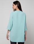St. Yves Long Sleeve Blouse 78 Long Top Crepe Ceramic
