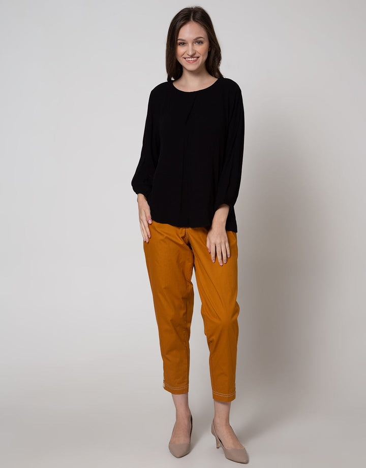 St. Yves Long Sleeve Blouse 78 Rayon Krinkle