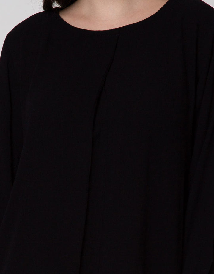 St. Yves Long Sleeve Blouse 78 Rayon Krinkle