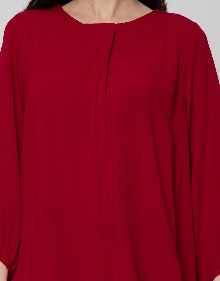 St. Yves Long Sleeve Blouse 78 Rayon Krinkle