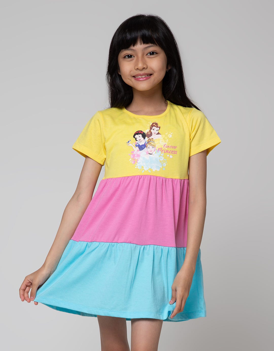 Mathari Princess Disney Short Sleeve Midi Dress Daily 3 Princess – Matahari.com