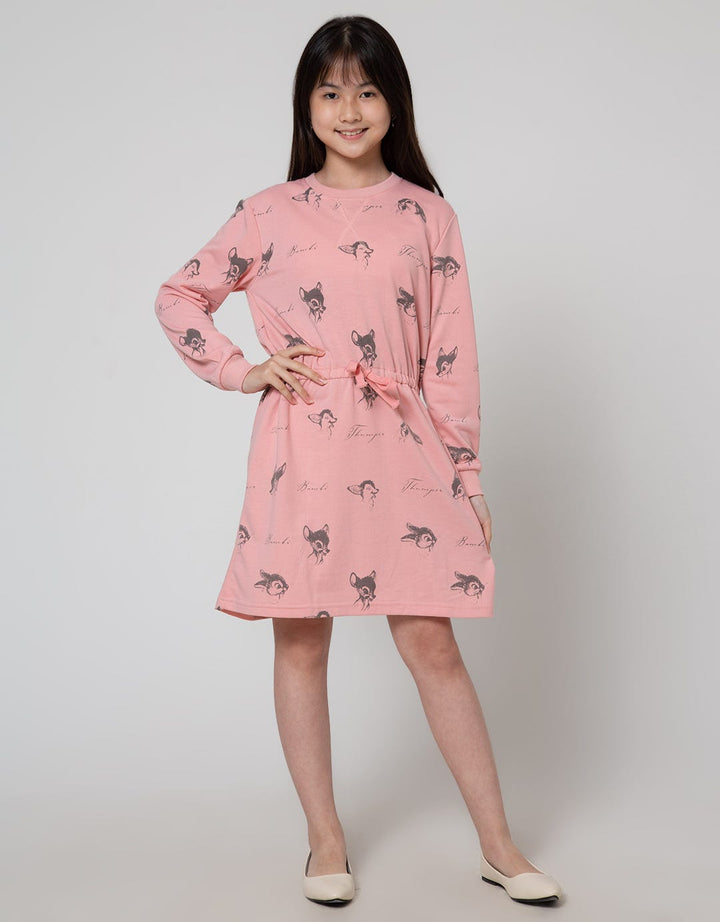 Disney Bambi Print Dress Anak Perempuan