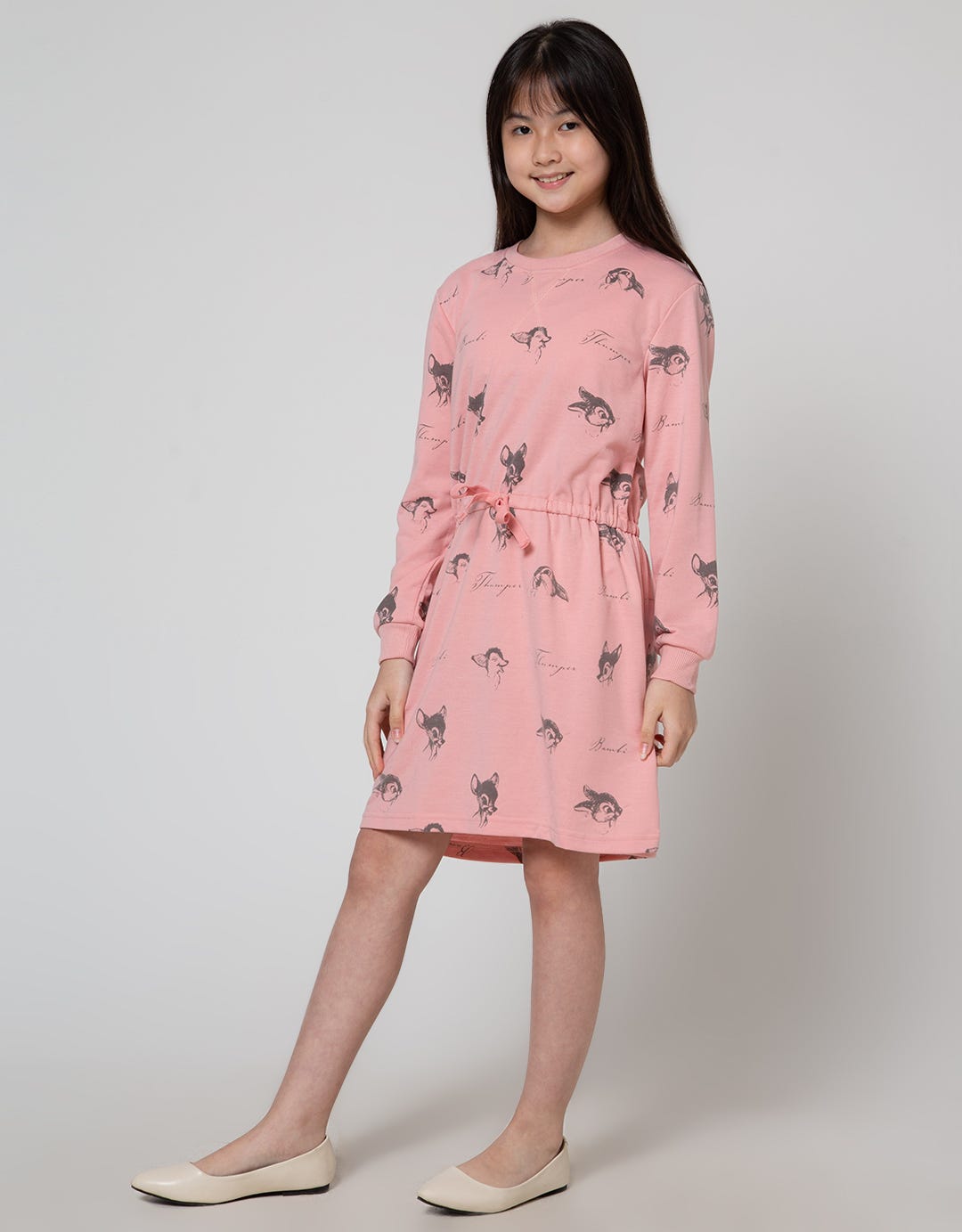 Disney Bambi Print Dress Anak Perempuan