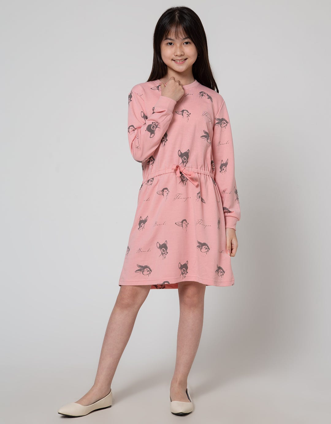 Disney Bambi Print Dress Anak Perempuan