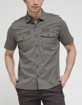 Cardinal Casual Kemeja Lengan Pendek