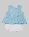 Pipiniko Top - Bottom Set Bunga Newborn